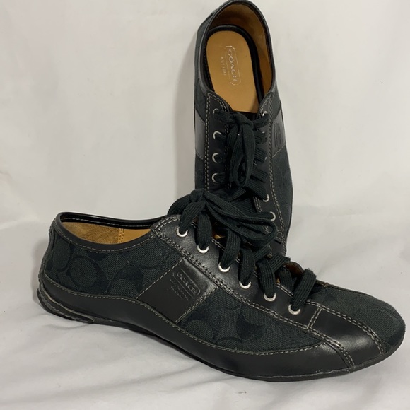 Coach Black Logo Sneakers - Picture 3 of 6